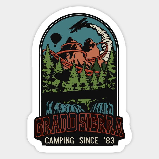 Grand Sierra Campground Sticker by SkprNck